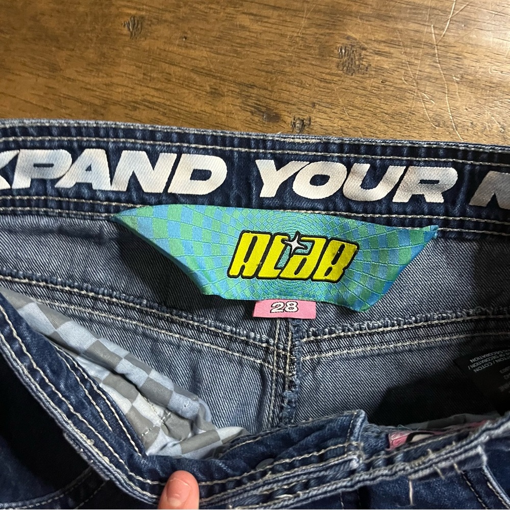 Y2K Baggy Alabs Jnco Look Alike Jeans - Picture 2 of 6